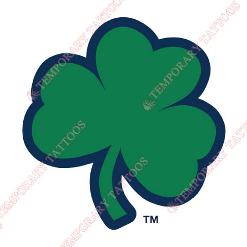 Notre Dame Fighting Irish Customize Temporary Tattoos Stickers NO.5709
